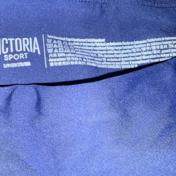 Victoria’s Secret Sport (Small) Blue Total Knockout Capris Leggings - Picture 3 of 3